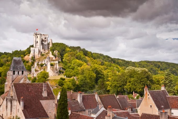 Toit du village et château de Lavardin