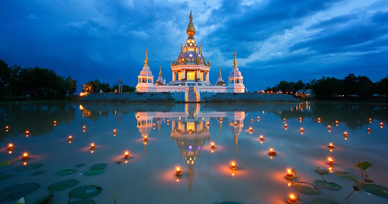 วัดทุ่งเศรษฐี จ.ขอนแก่น ภาพจาก Bloggertrip.com