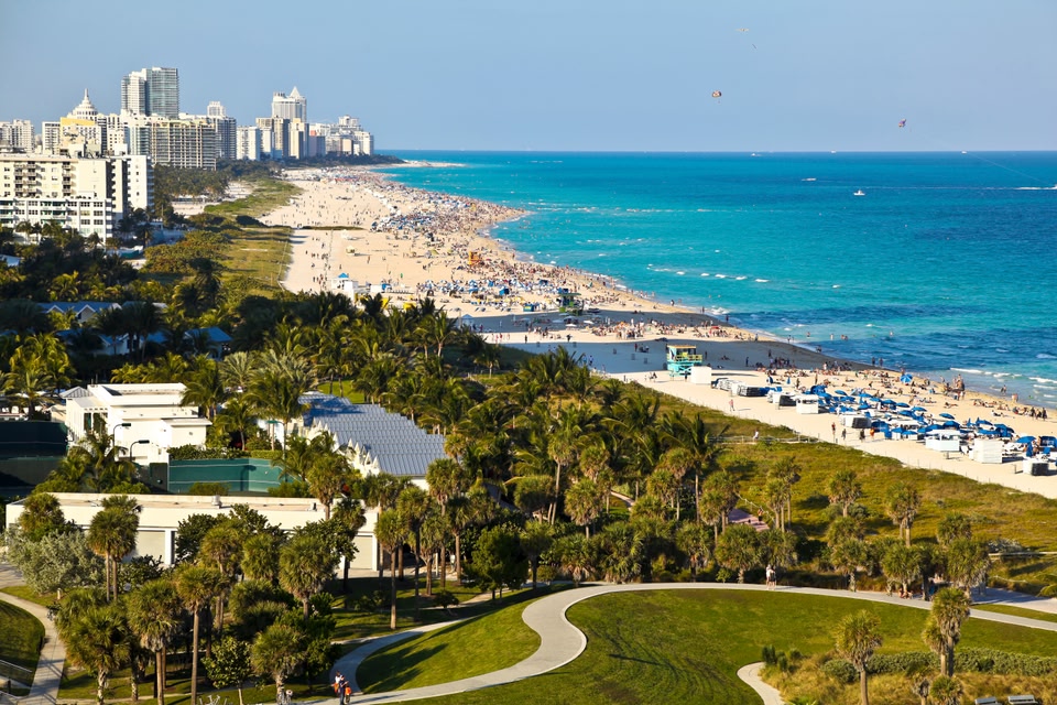 Miami i april Miami Beach, Florida