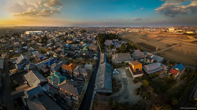 Foto Keindahan Jepang Dipotret dari Atas Gedung Pencakar Langit dan Drone - Shuzuka-shi