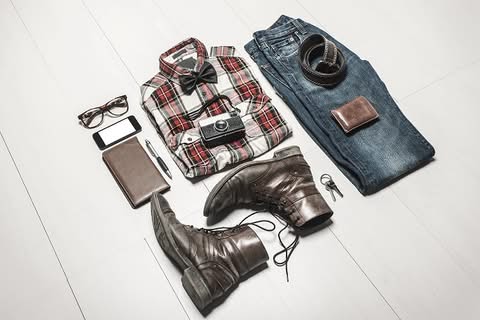 clothes laid out