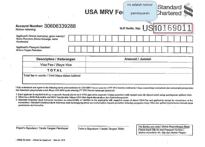 http://kenjogame.blogspot.com/ Panduan Membuat Visa Amerika Serikat - Slip Deposit Aplikasi Visa