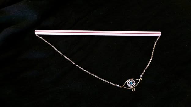 Straw for necklace