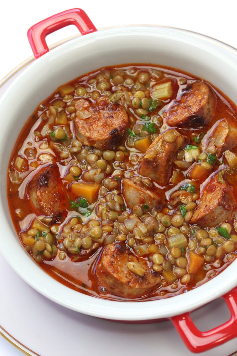lentejas con chorizo