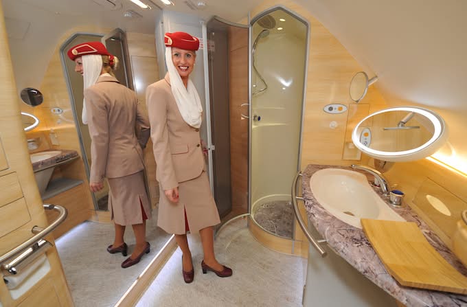 Emirates spa, business class