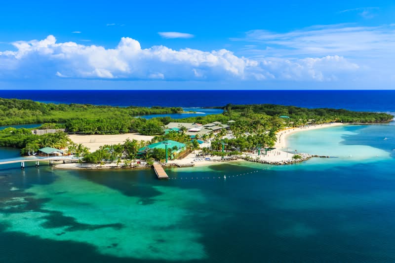 Coastline in Honduras