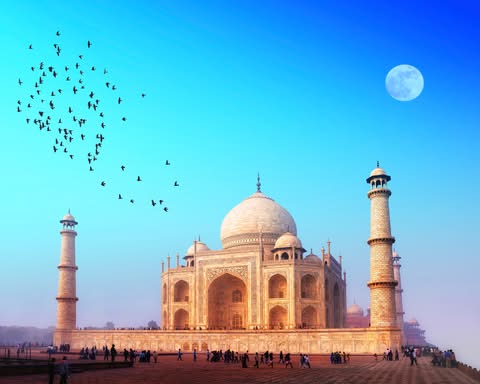 taj mahal agra india