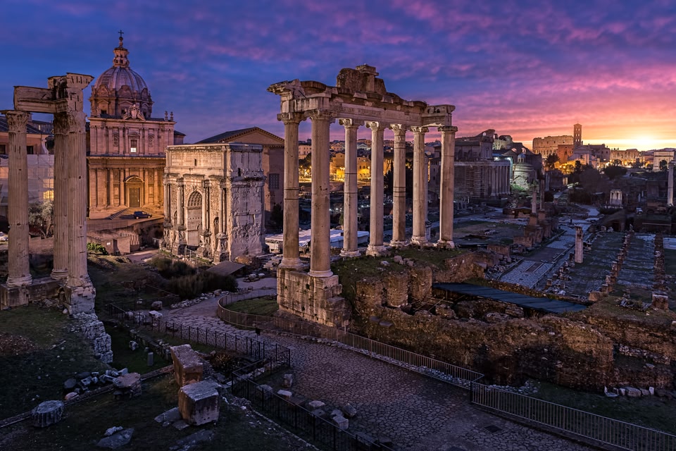 Rome, forum, ruins
