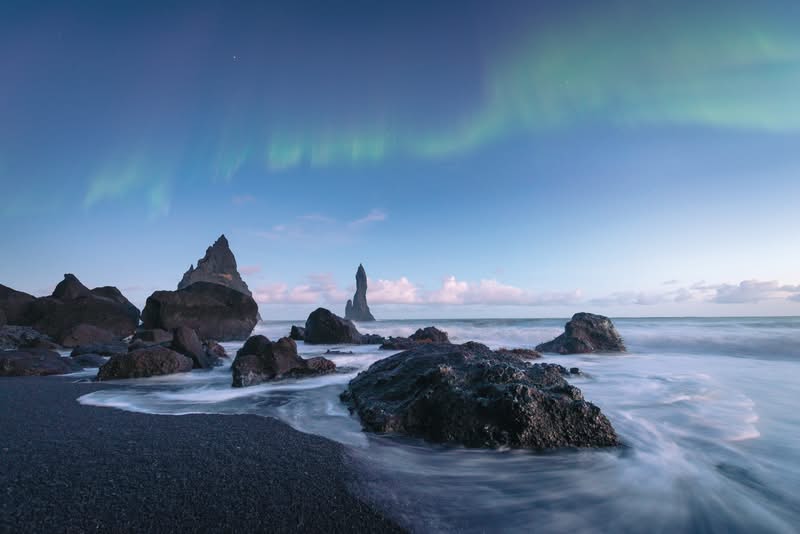 Vik Beach, Iceland Vik Beach, one of many volcanic beaches in Iceland