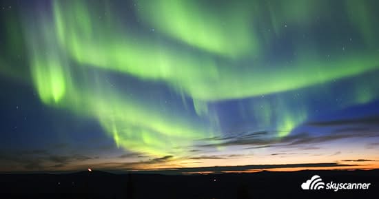 แสงเหนือออโรรา (Northern Light Aurora) แฟร์แบงค์ (Fairbanks) รัฐอลาสก้า (Alaska)