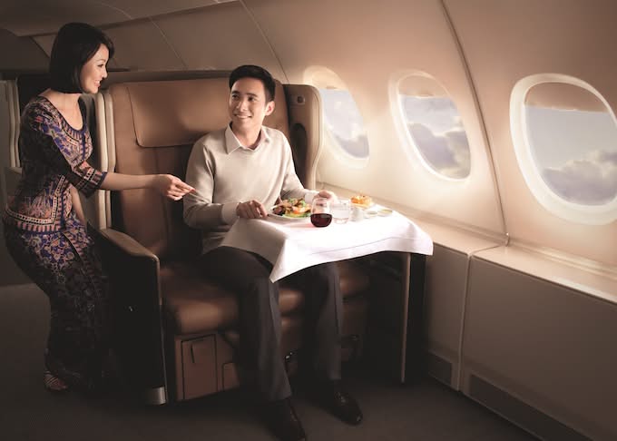 Singapore Airlines, business class, upgrade