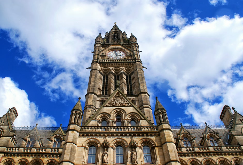 edificio del ayuntamiento de Manchester en Reino Unido