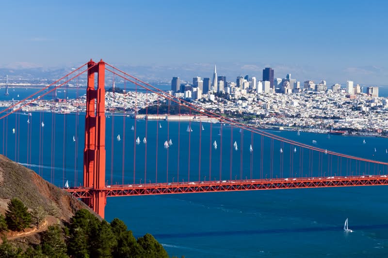 Cây cầu Golden Gate trứ danh ở San Francisco San Francisco - visa du lịch