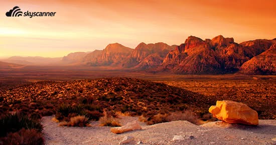 หน้าผาหินแดงเรดร็อค (Red Rock Canyon) ลาสเวกัส (Las Vegas) รัฐเนวาดา (Nevada)