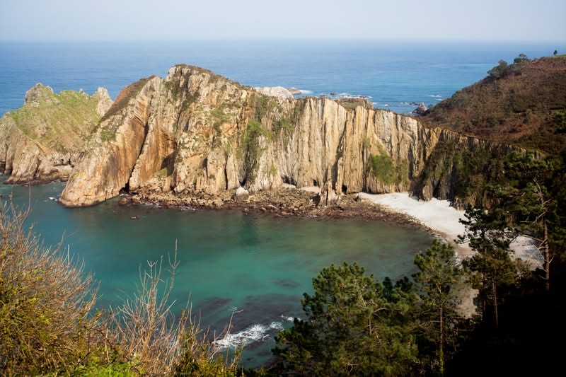 Asturias praia tranquila Playa Silencio Asturias