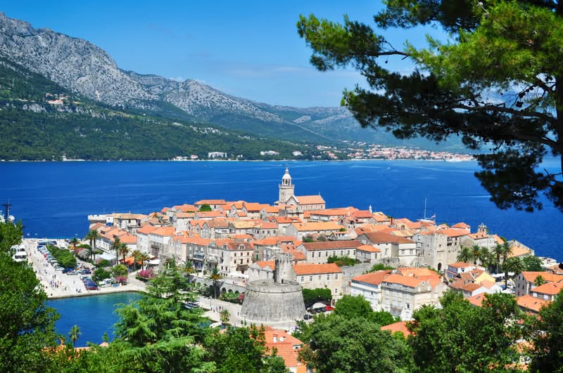 Korcula island in Croatia