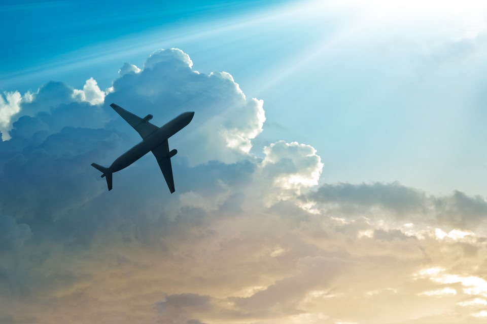 An image of a plane in the UK