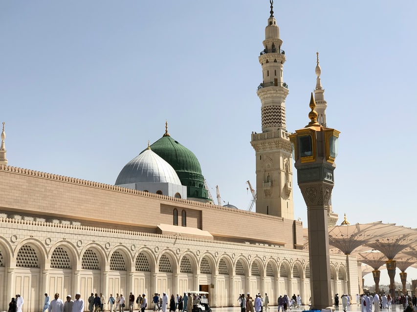 A photo of a mosque in Saudi Arabia