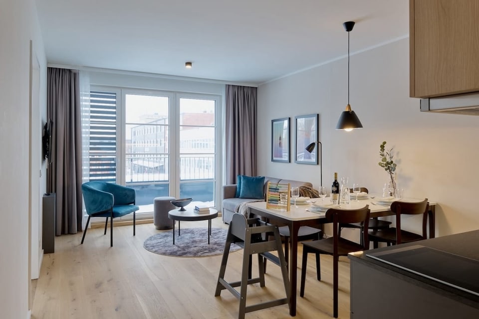 Appartamento con 1 camera da letto e balcone