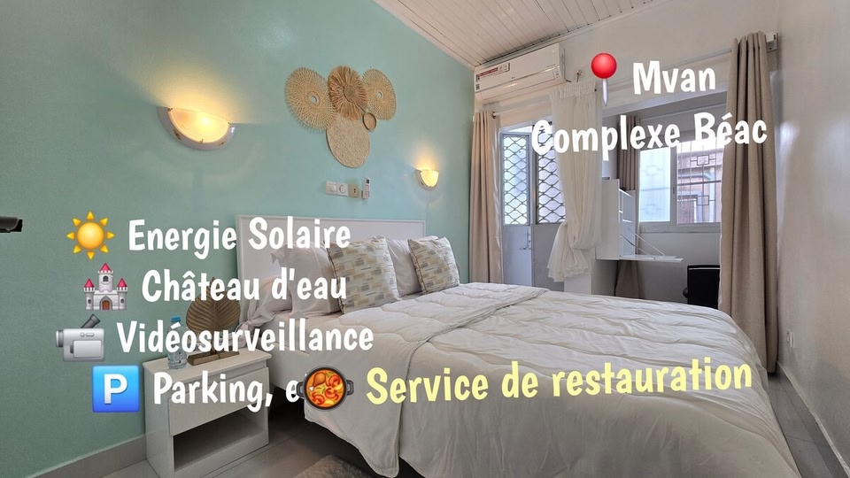 Bedroom + Kitchenette at the Béac Complex