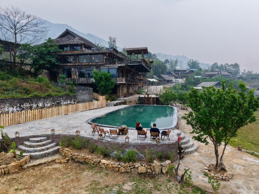 Hình ảnh thực tế phòng nghỉ: Mướng và Valley Homestay Rice Field View Ta Van