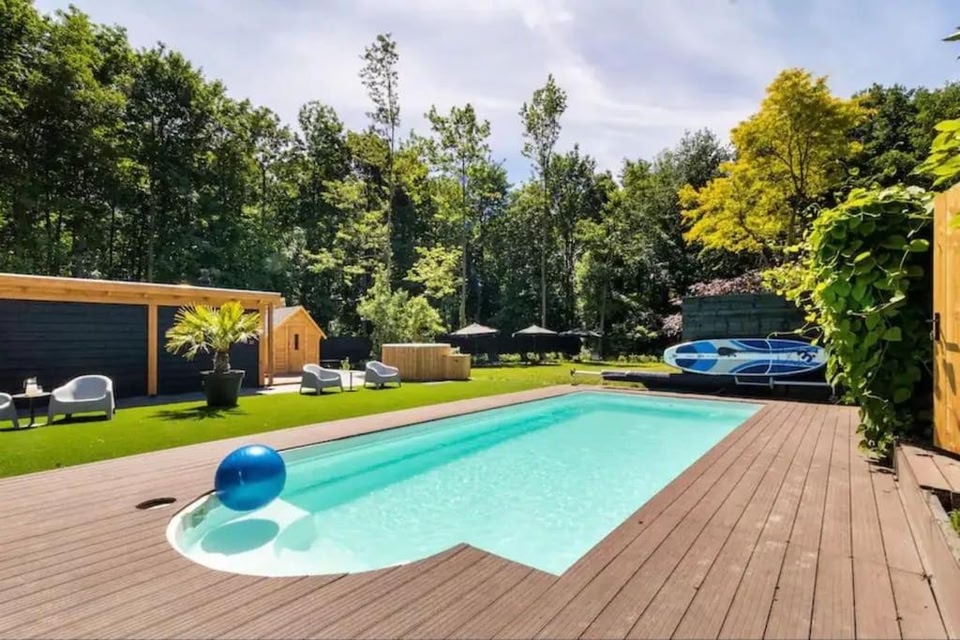 Yellow Tiny House With Shared Pool