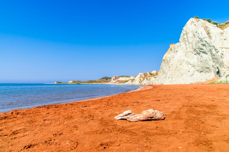 Xi Beach auf Kefalonia Xi Beach