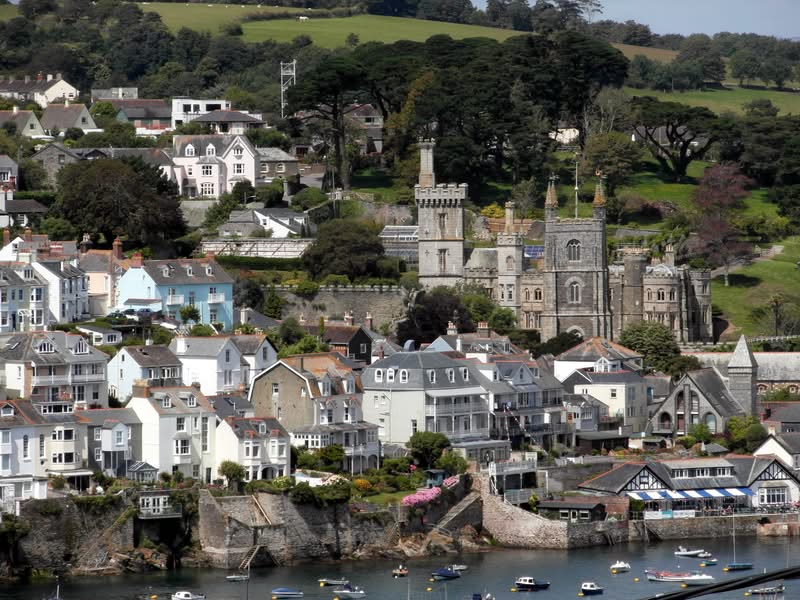 Fowey harbour view