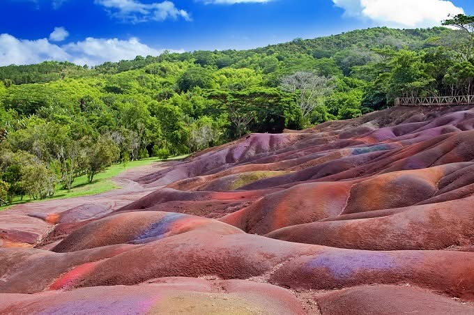 tierra de los siete colores en chamarel islas mauricio