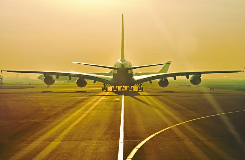 airport plane take-off