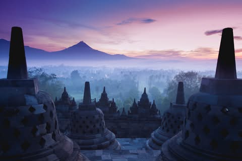 templo de borobudur en java indonesia