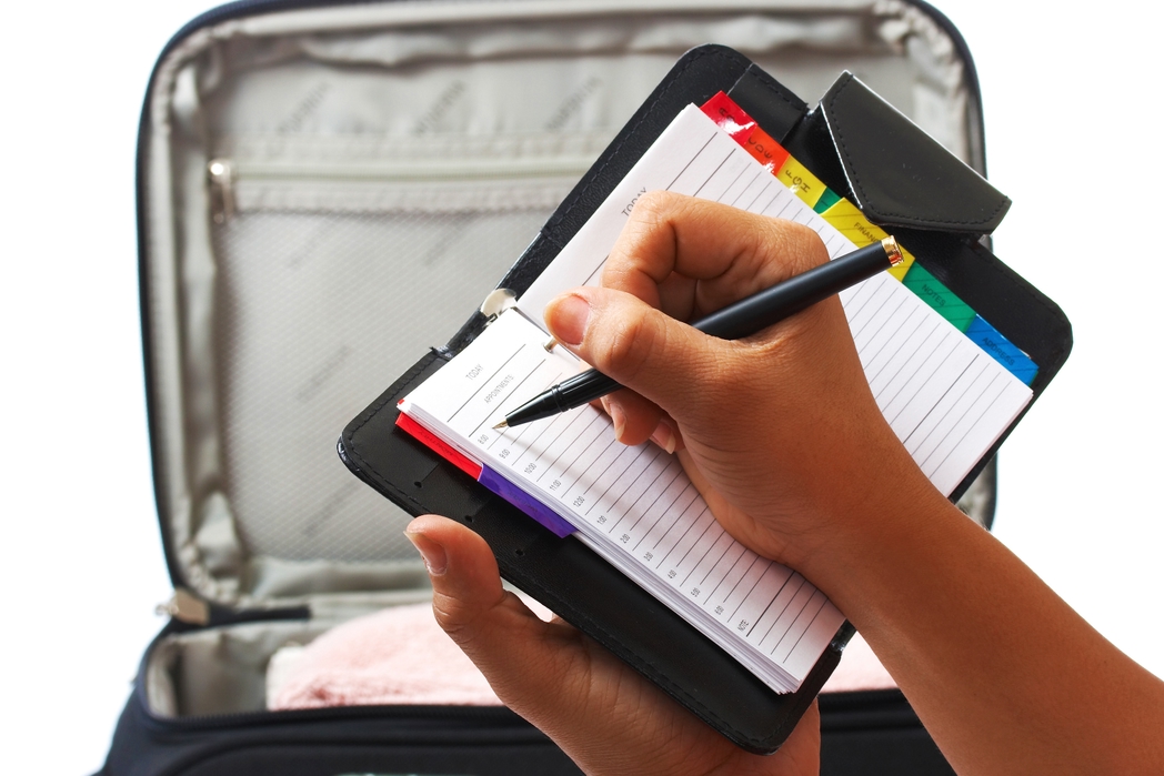 A top travel tip is to make a holiday packing list 