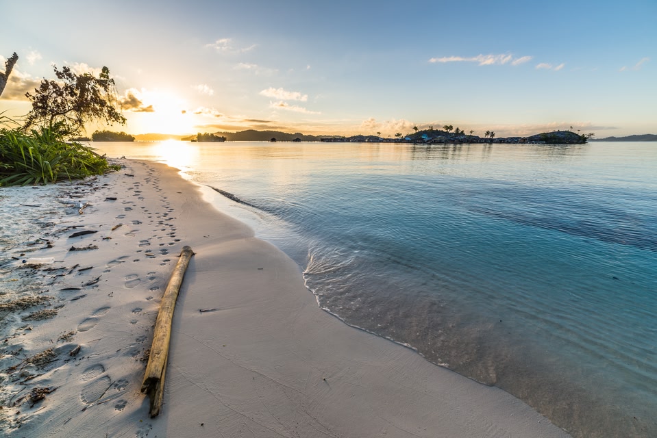 beach at sunset