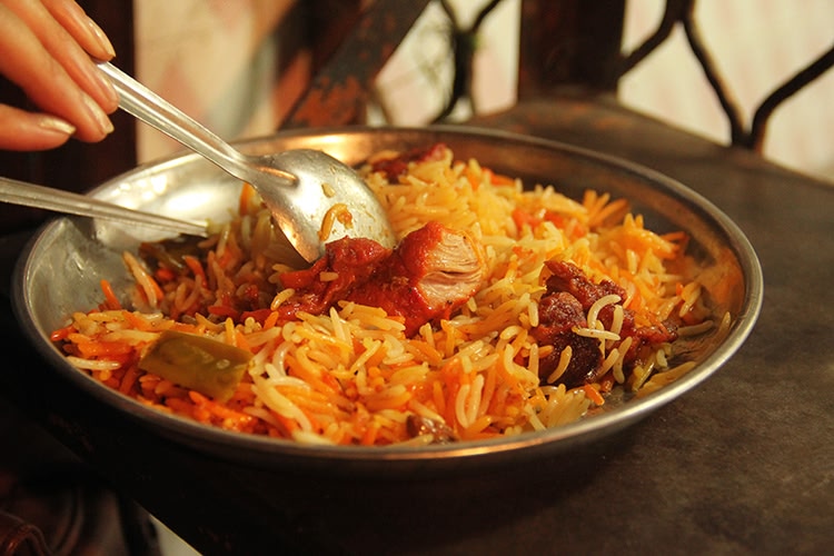 A biryani dish