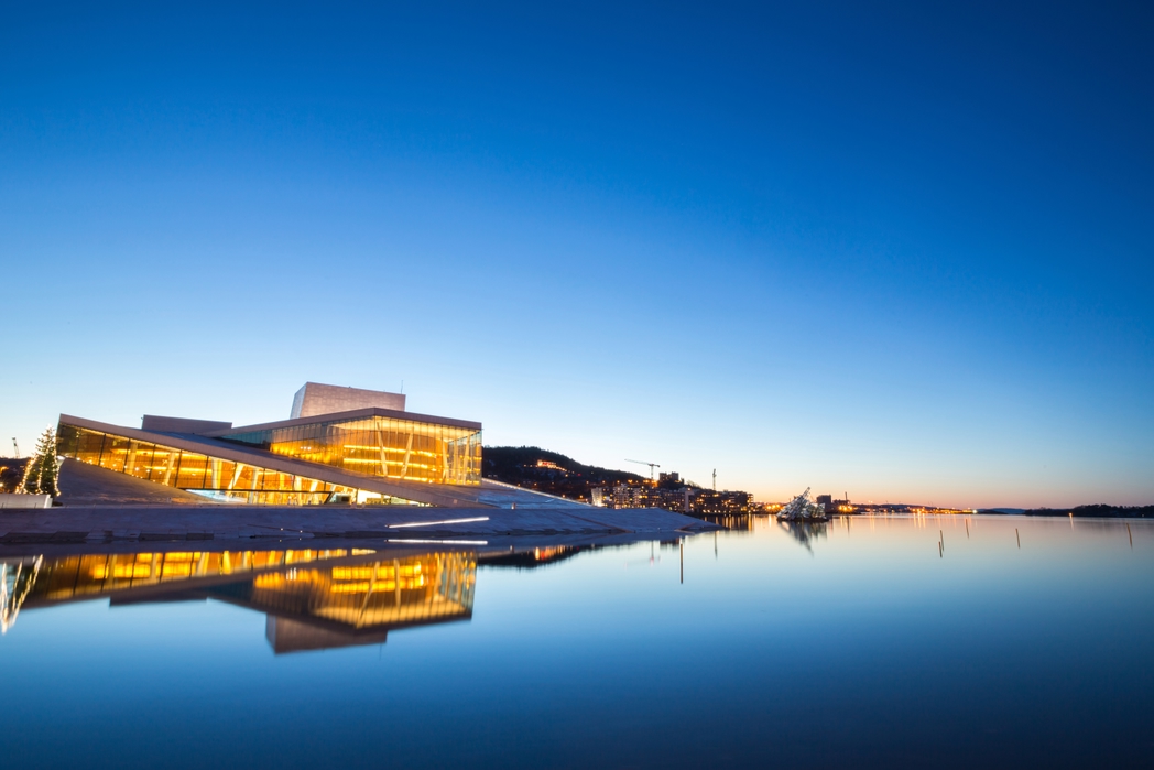 The Oslo opera house