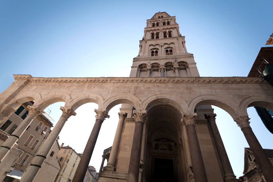 Diocletian Palace in Split, Croatia.