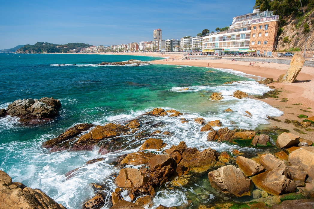 The popular resort Lloret de Mar in Costa Brava