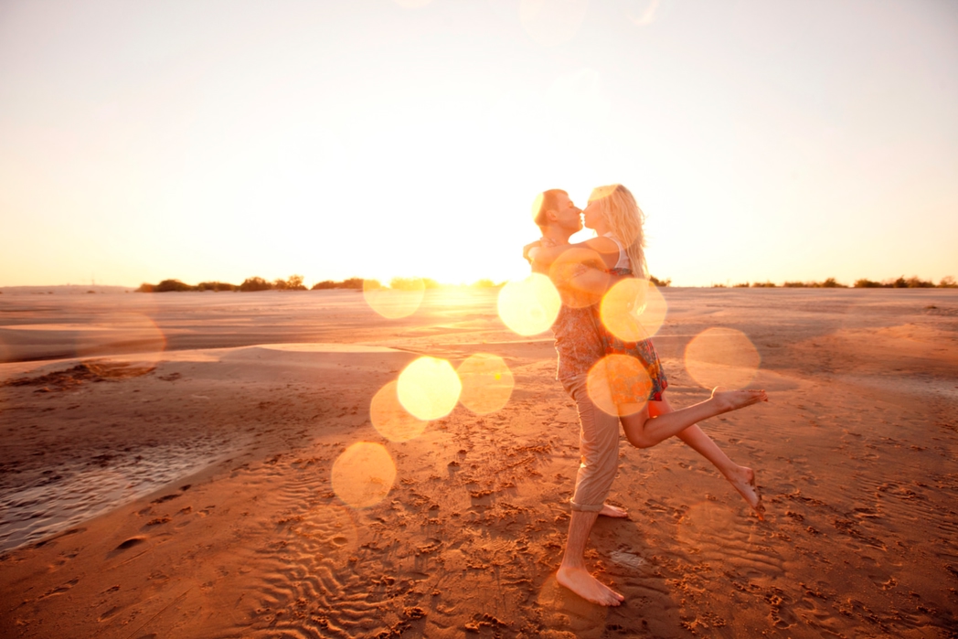 Couple in a romantic holiday