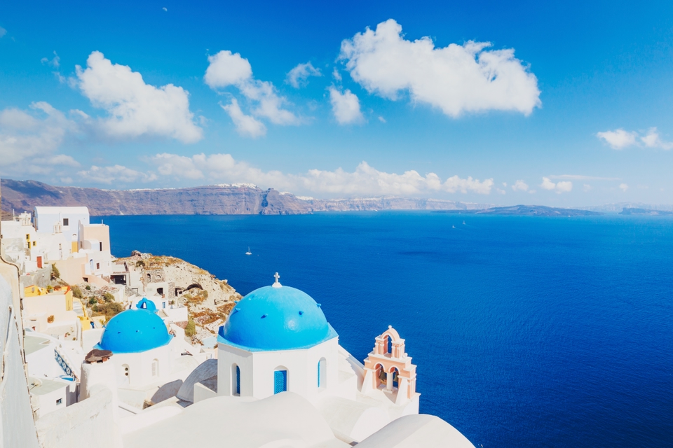 A lovely view of Santorini