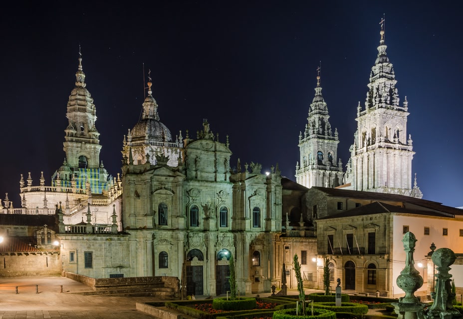 Catedral de Santiago de Compostela en Galicia