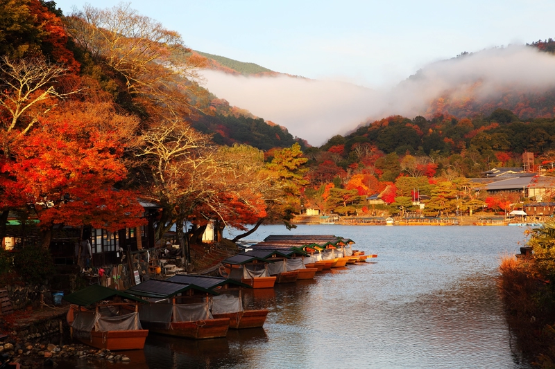 arashiyama en otoño japón