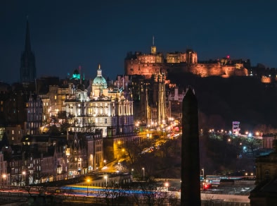 Edimburgo durante i mercatini di natale