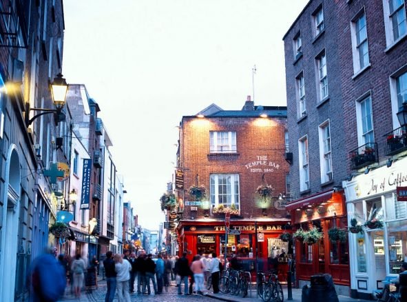 Die Temple Bar in Irland