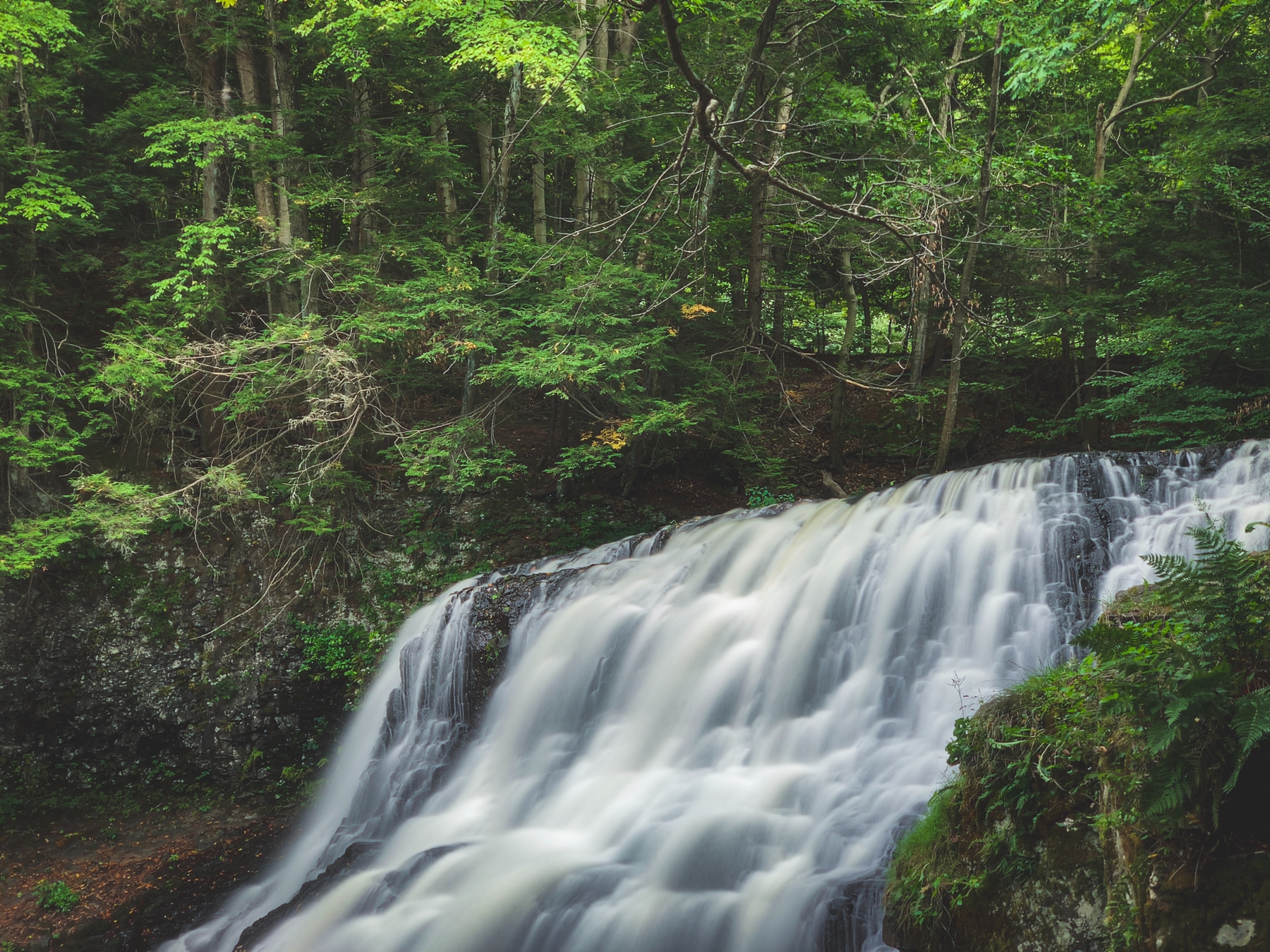Wadsworth falls in Middletown, CT, a weekend getaway near New York City