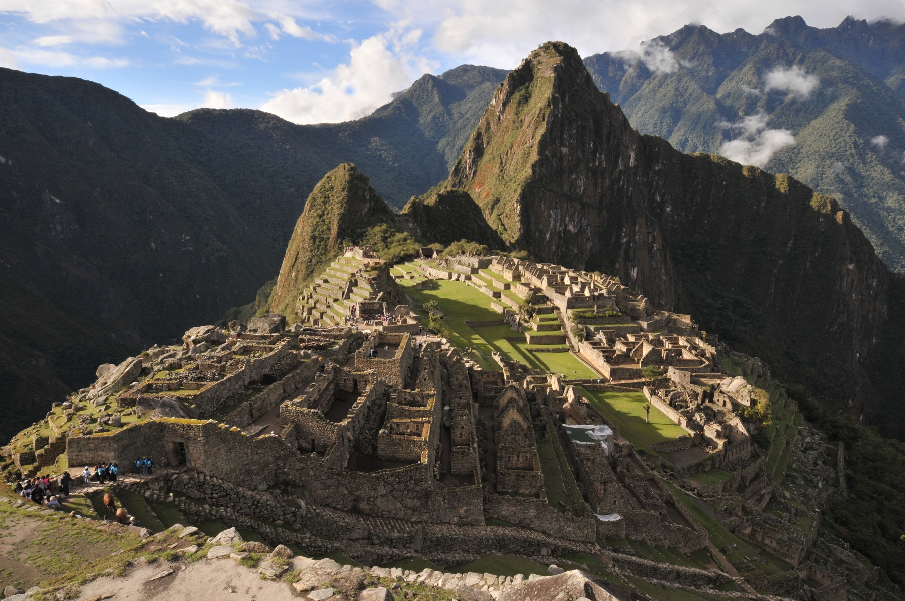 Machu Picchu, the end point of the Inca Trail multi-day hike
