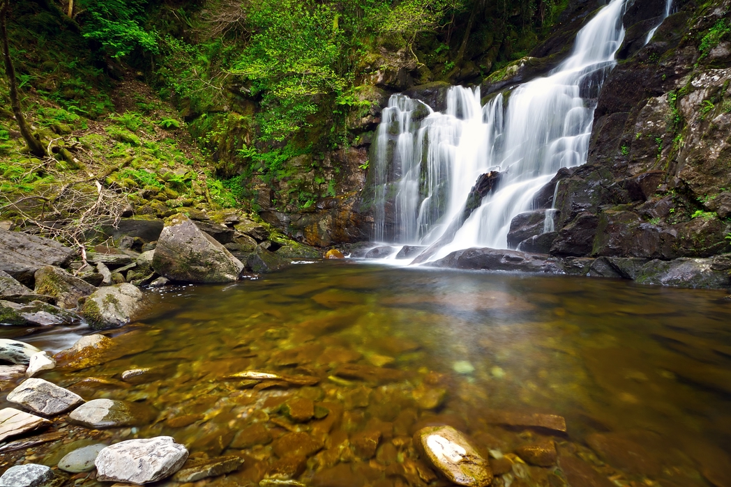 Waterfall in Killarney National Park - one of the best weekend breaks in Ireland
