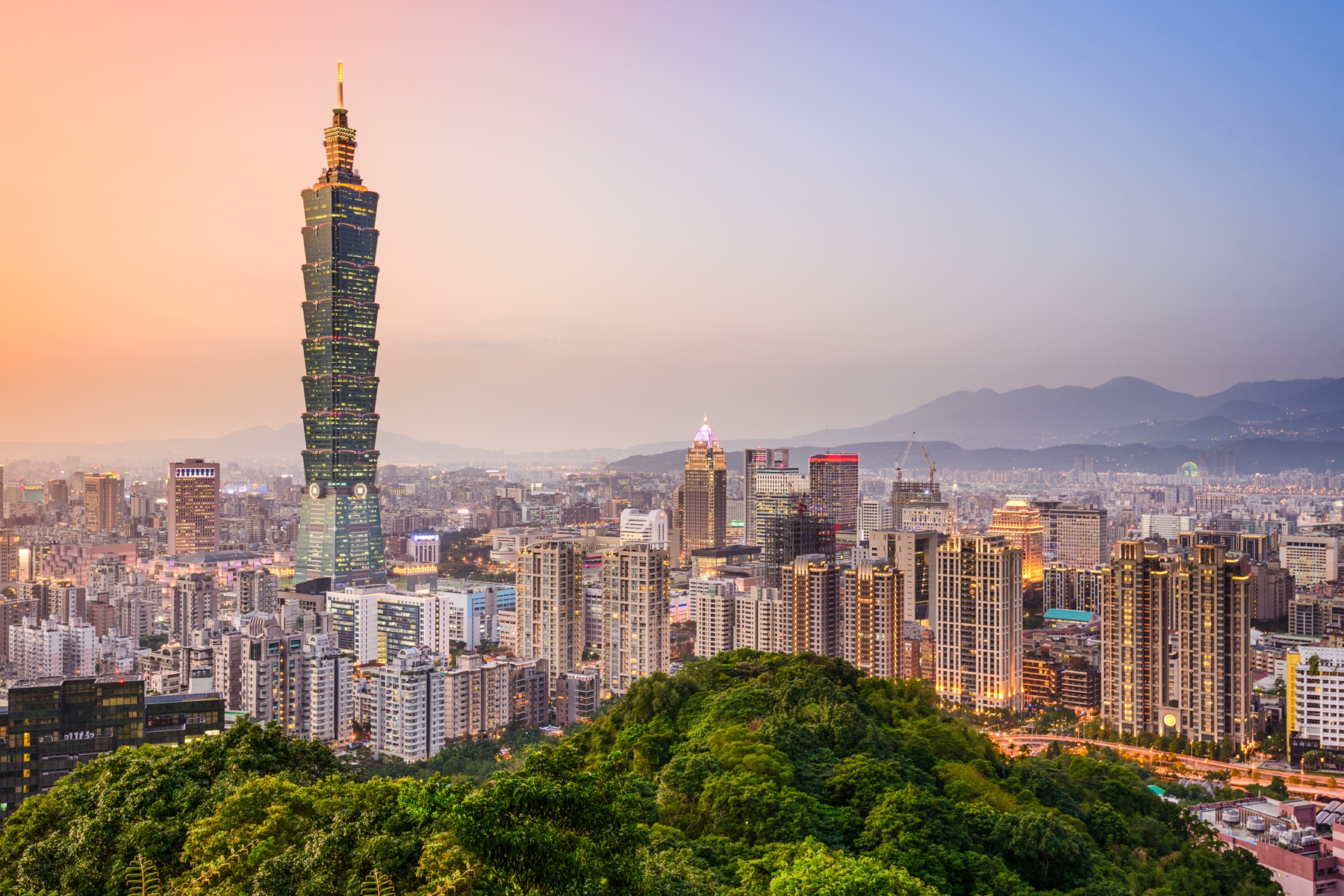 從象山步道可以將台北市景與101大樓盡收眼底