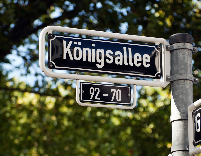 Königsallee street sign