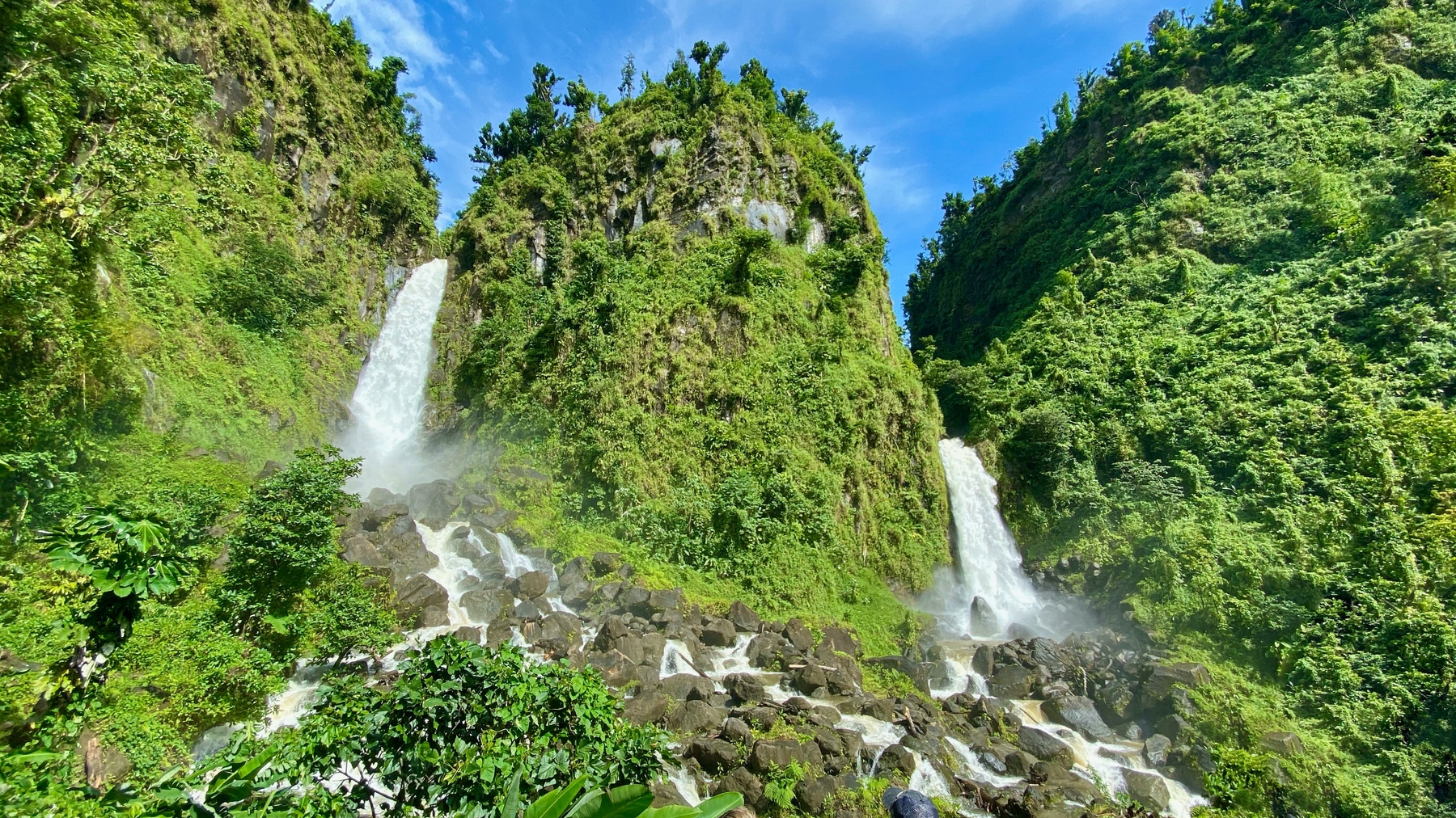 Dominica's Trafalgar Falls is one of the many reasons to consider a long-term trip to the island.