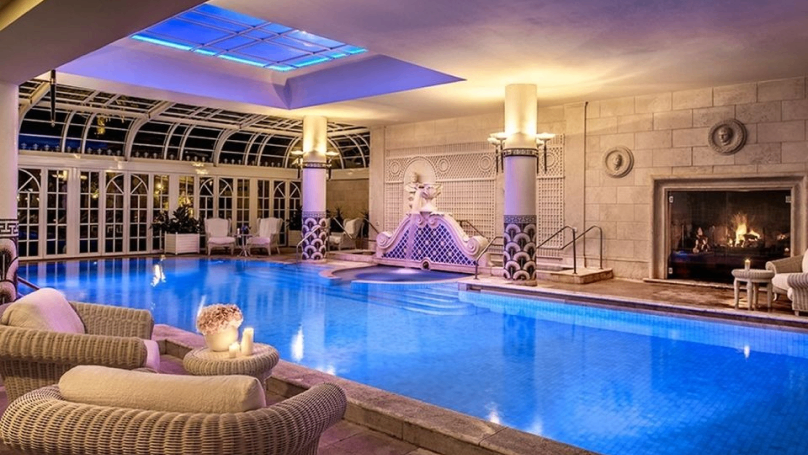 Rome Cavalieri Waldorf Astoria's indoor pool